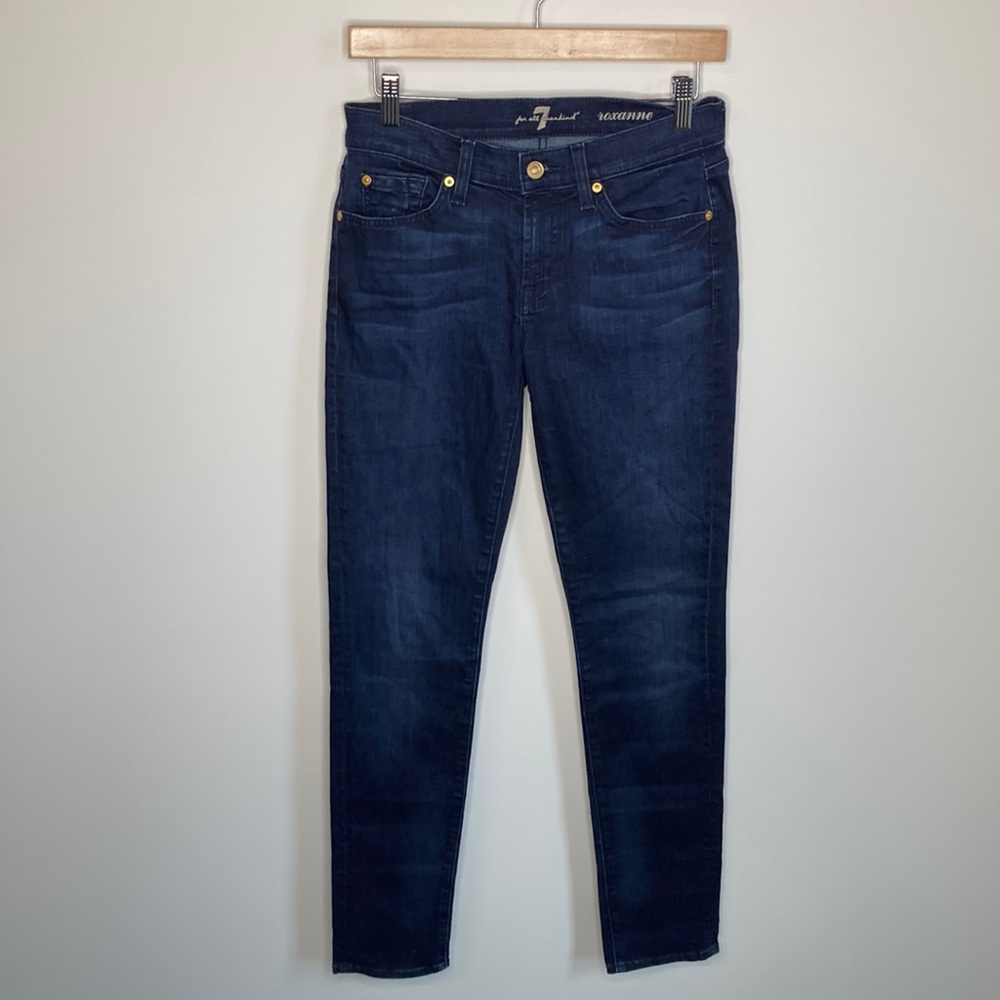 7 FOR ALL MANKIND | Roxanne Dark Straight Jean | 27